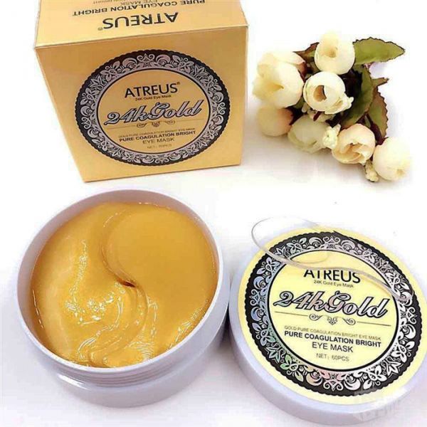 Гидрогелевые патчи Atreus 24k Gold Eye Mask 60 pcs